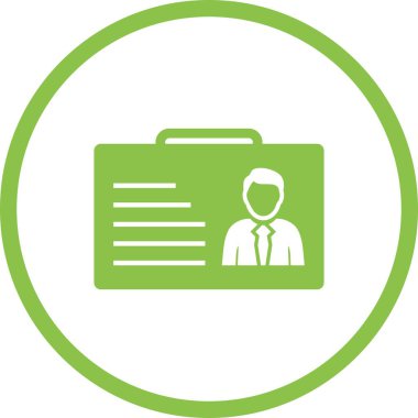 Güzel Kimlik Vektör Kabartma Simgesi