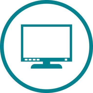 Güzel Ekran Vektörü Glyph simgesi