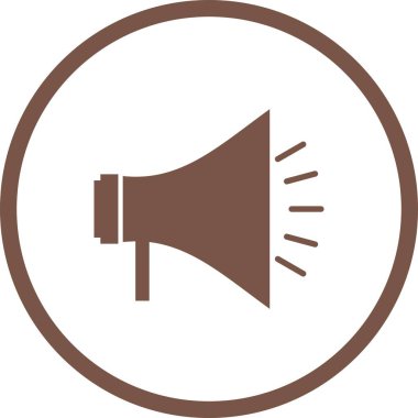 Güzel Megafon Vektör Glyph simgesi