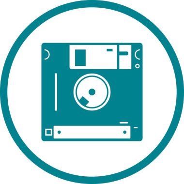 Güzel Diskette Vektör Kabartma simgesi