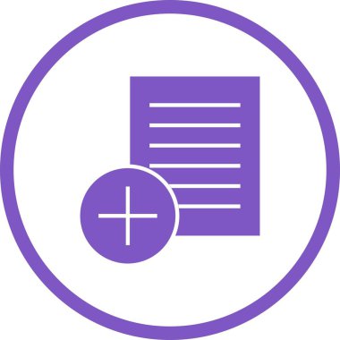 Güzel Belge Vektörü Sembolü Ekle