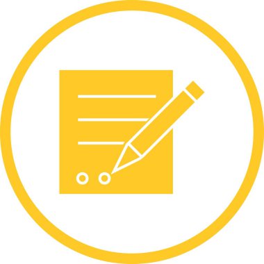 Güzel Yazma Raporu Vektör Glyph simgesi