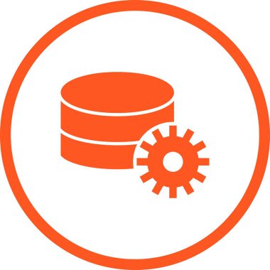 Güzel Veritabanı Yönetim Vektörü Glyph simgesi