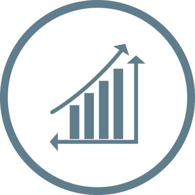 Güzel Yükselen Çubuk Vektör Kabartma simgesi