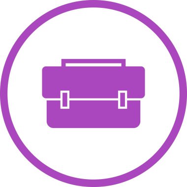 Güzel Evrak Çantası Vektör Kabartma Simgesi