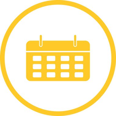 Güzel Takvim Vektörü Kabartma simgesi