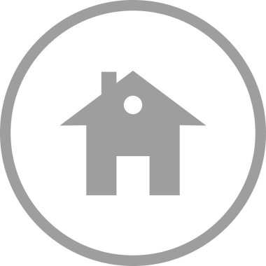 Güzel Ev Vektörü Kabartma Simgesi