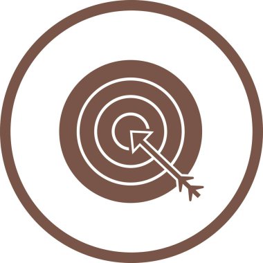 Beautiful Target Vector Glyph icon