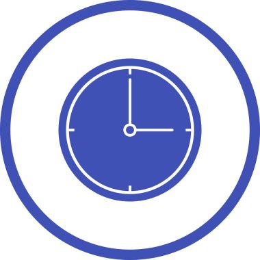 Güzel Saat Vektörü Kabartma Simgesi