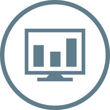 Güzel İşletme Grafiği Vektör Kabartma Simgesi