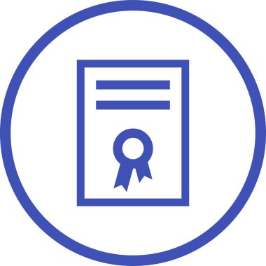 Güzel Diploma Vektörü Kabartma Simgesi