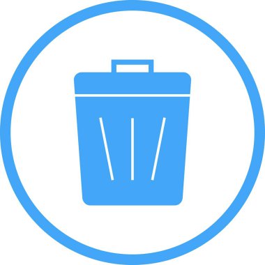 Güzel Çöp Kutusu Vektör Kabartma simgesi