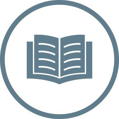 Güzel Kitap Vektörü Glyph simgesi