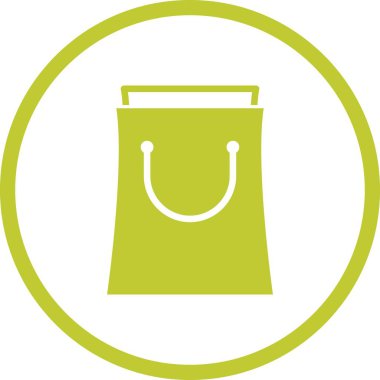 Güzel Alışveriş Torbası Vektör Glyph simgesi
