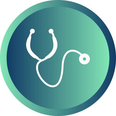 Güzel stetoskop Vektör Kabartma simgesi