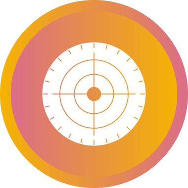 Beautiful Target Vector Glyph icon