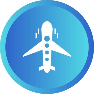 Güzel Aeroplance Vektör Kabartma Simgesi