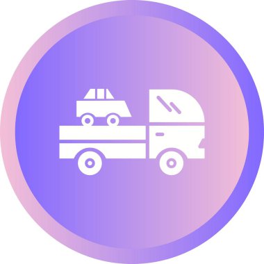 Güzel Teslimat Vektörü Glyph Simgesi