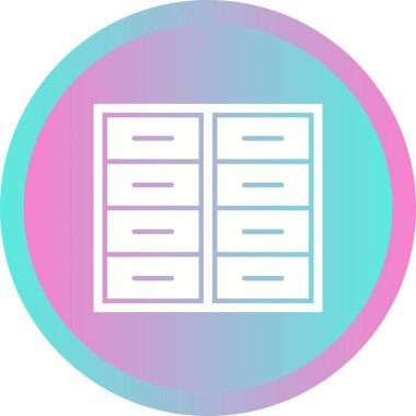 Güzel Dolap Vektörü Kabartma Simgesi