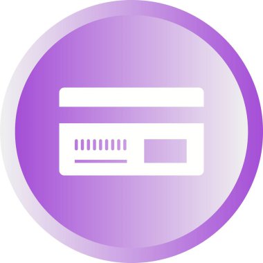 Güzel Banka kartı Vektör Kabartma Simgesi