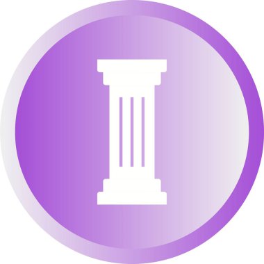 Güzel Sütun Vektörü Kabartma Simgesi