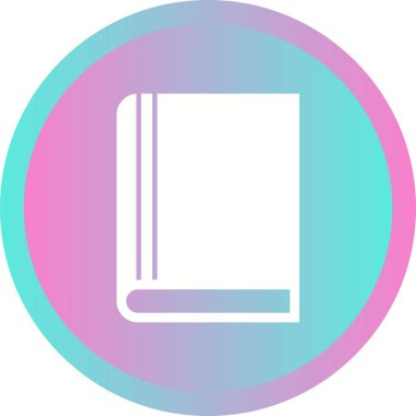 Güzel Kitap Vektörü Glyph simgesi