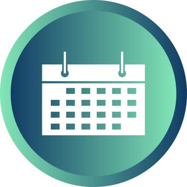 Güzel Takvim Vektörü Kabartma simgesi