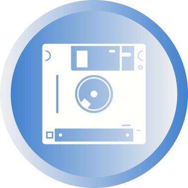 Güzel Diskette Vektör Kabartma simgesi