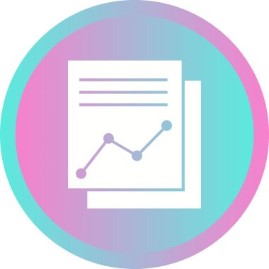 Güzel Grafik Raporu Vektör Kabartma simgesi