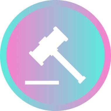 Güzel tahta çekiç vektör sembolü