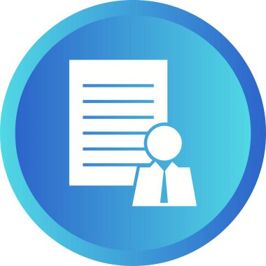 Güzel Profil Veri Vektörü Glyph simgesi