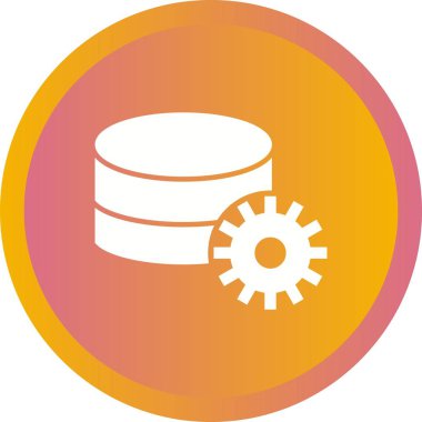 Güzel Veritabanı Yönetim Vektörü Glyph simgesi