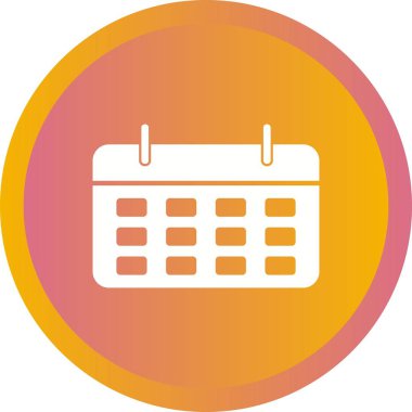 Güzel Takvim Vektörü Kabartma simgesi