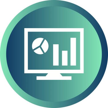 Güzel İşletme Grafiği Vektör Kabartma Simgesi