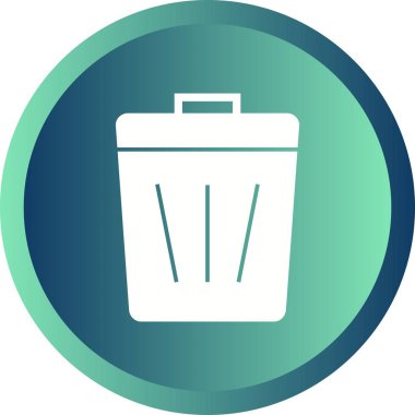 Güzel Çöp Kutusu Vektör Kabartma simgesi