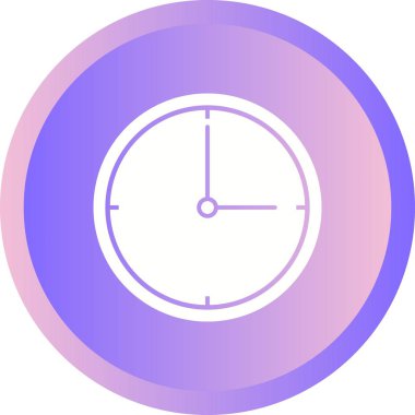 Güzel Saat Vektörü Kabartma Simgesi