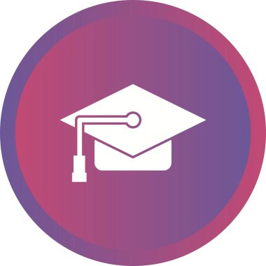 Güzel Şapka Vektörü Glyph simgesi