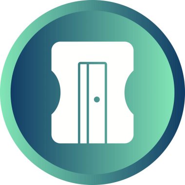 Güzel Keskinleştirici Vektör Glyph simgesi