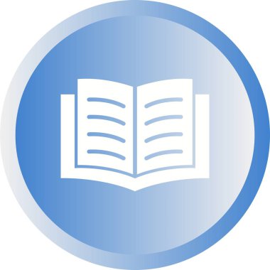 Güzel Kitap Vektörü Glyph simgesi