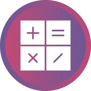 Güzel Hesaplayıcı Vektör Kabartma Simgesi