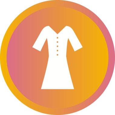 Güzel Gömlek Vektörü Glyph simgesi