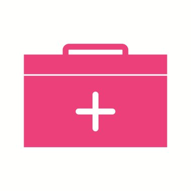 Güzel ilk yardım kutusu Vektör Glyph simgesi