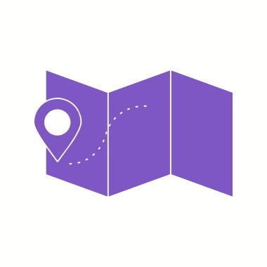 Haritalardaki Güzel İşaretler Vektör İşareti simgesi