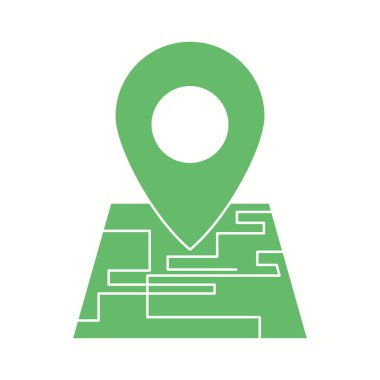 Haritalardaki Güzel İşaretler Vektör İşareti simgesi