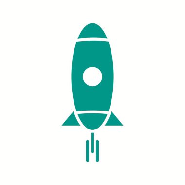 Güzel Roket Vektör Kabartma Simgesi