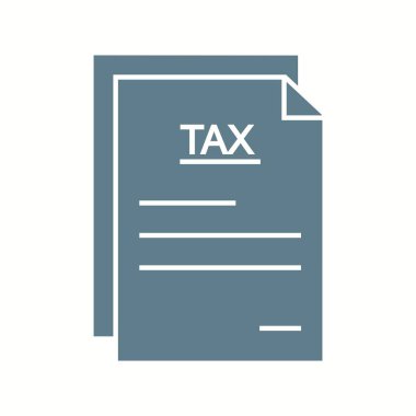 Güzel Vergi Bildirimi Vektör Kabartma Simgesi