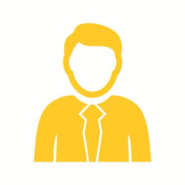 Güzel İşadamı Vektör Glyph Simgesi