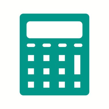 Güzel Hesaplayıcı Vektör Kabartma Simgesi