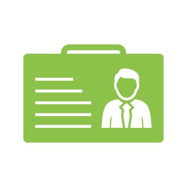 Güzel Kimlik Vektör Kabartma Simgesi