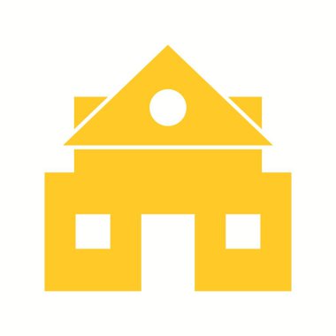 Güzel Ev Vektörü Kabartma Simgesi